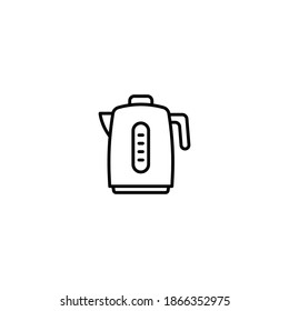 Electric Kettle vector icon, water boiler symbol. Teapot kettle icon. Modern, simple flat vector illustration for web site or mobile app