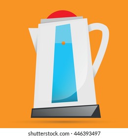 Electric kettle. Vector illustration