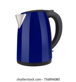 Electric kettle in vector on white background.Modern electric kettle vector illustration.
