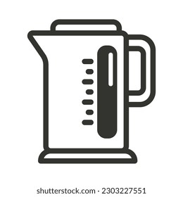 Electric kettle vector. Teapot icon vector illustration