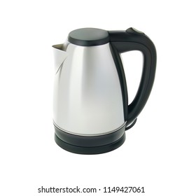 Electric kettle in white background. Vector illustration.