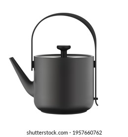Electric kettle in white background. Vector illustration.