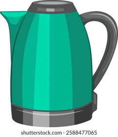 Electric kettle without background vector