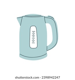 Electric Kettle.Design of appliance for tea and coffee.Kitchen appliance.