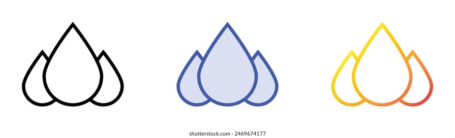 electric keyboard icon icon. Linear, Blue Fill and Gradient Style Design Isolated On White Background
