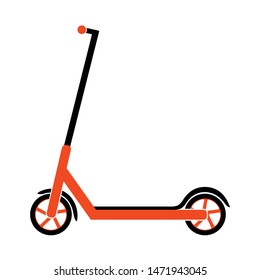 Electric kick scooter icon, vector design