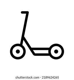 Electric kickboard icon. Electric scooter. Vector.