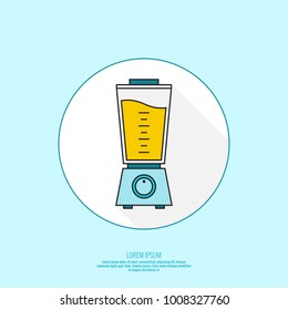 Electric kitchen appliance, blender machine to make healthy food, smoothies.