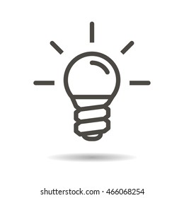 electric lamp flat icon
