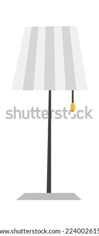 Electric lamp flat icon Household appliance. Vector illustration