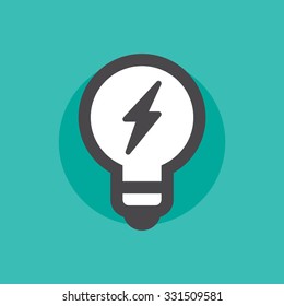 Electric lamp vector