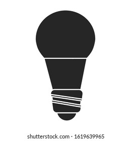 Electric lamp vector icon.Black vector icon isolated on white background electric lamp.