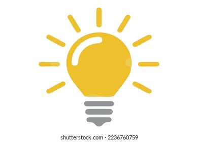 electric lamp yellow colored light bulb