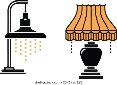 Electric lamps, chandeliers and light bulbs