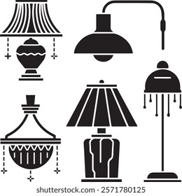 Electric lamps, chandeliers and light bulbs