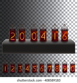 electric lamps set calendar clock