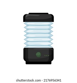 electric lantern camp lamp cartoon. electric lantern camp lamp sign. isolated symbol vector illustration