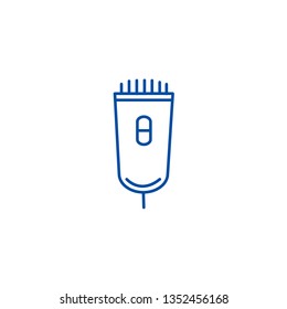 Electric lazor line icon concept. Electric lazor flat  vector symbol, sign, outline illustration.
