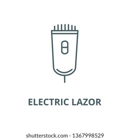 Electric lazor line icon, vector. Electric lazor outline sign, concept symbol, flat illustration