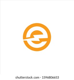 Electric Letter E Logo Design