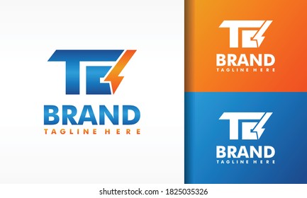 the electric letter TE logo