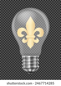 electric light bulb abstract concept vector illustration isolated on white background