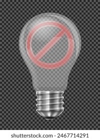 electric light bulb abstract concept vector illustration isolated on white background