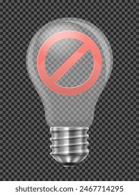Elektrische Glühbirne Abstraktes Konzept Vektorillustration isoliert auf weißem Hintergrund