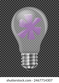 electric light bulb abstract concept vector illustration isolated on white background