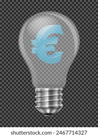 electric light bulb abstract concept vector illustration isolated on white background