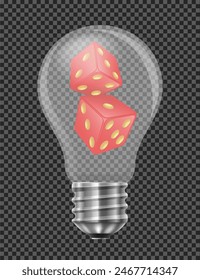 electric light bulb abstract concept vector illustration isolated on white background