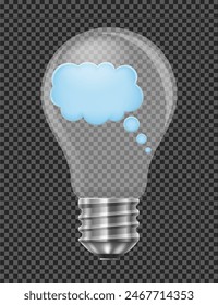 electric light bulb abstract concept vector illustration isolated on white background