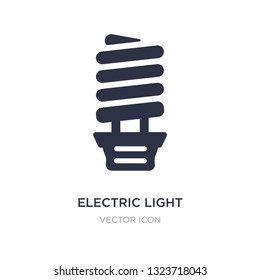 electric light bulb icon on white background. Simple element illustration from Technology concept. electric light bulb sign icon symbol design.