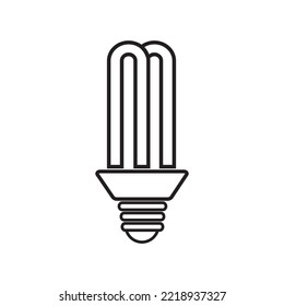 electric light bulb icon vector illustration logo design