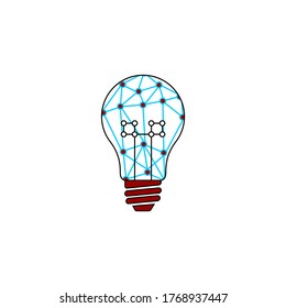 electric light bulb vector illustration. good template for electrical design. also Perfect for logo design.
