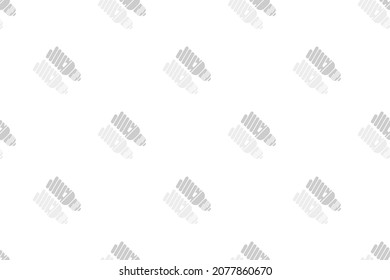 Electric light bulbs seamless pattern. Background on the theme of electric lamps.