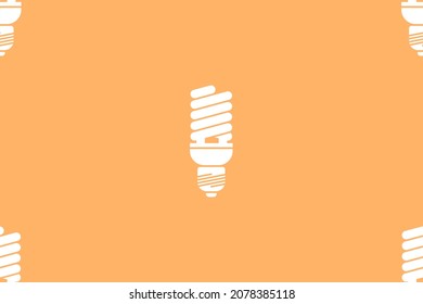 Electric light bulbs seamless pattern. Pattern on the theme of electric lighting.