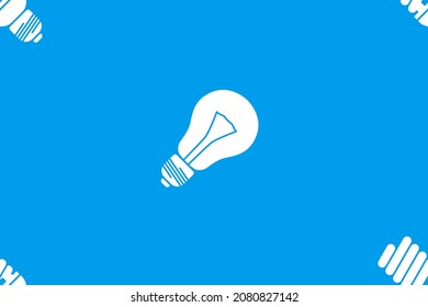 Electric light bulbs seamless pattern. Pattern on the theme of electric lighting.