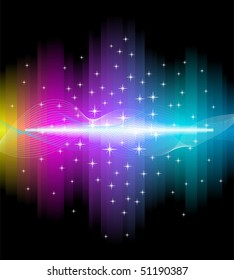Electric light effect background. Beautiful vector illustration.