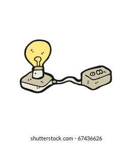 electric light experiment cartoon