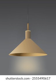 electric light interior on gray background for decoration