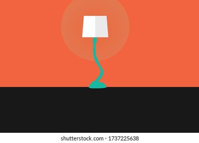 Electric light lamp interior background