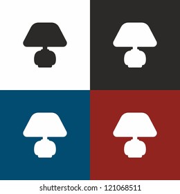 Electric, light, lamp, vector, icon