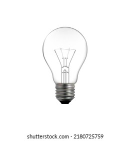 Electric lightbulb on white background vector illustration