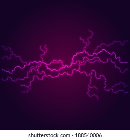 Electric Lighting Effect, Abstract Backgrounds. Vector