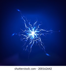 Efecto de iluminación eléctrica, fondo técnico abstracto para su diseño 