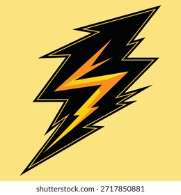 Electric Lightning Bolt Icon. Electric Flash Bolt Logo. Electric Power Strike Vector Illustration
