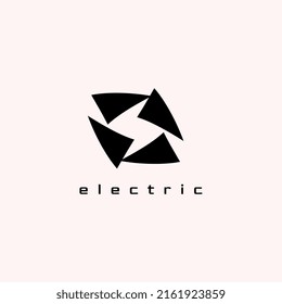 Electric Lightning Letter Z Negative Space