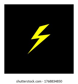 electric lightning logo and icon