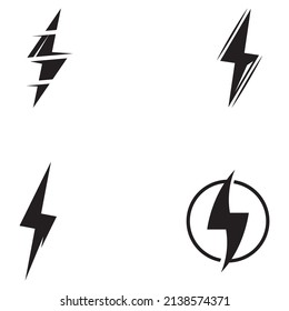 logotipo de relámpago eléctrico, utilizando el concepto de diseño vectorial moderno.